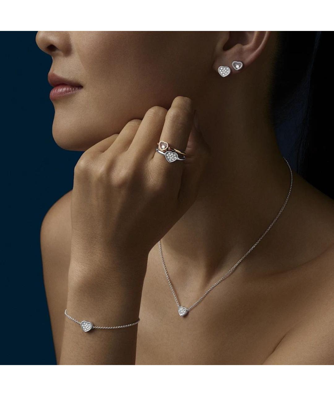 CHOPARD Серебряные серьги из белого золота, фото 5