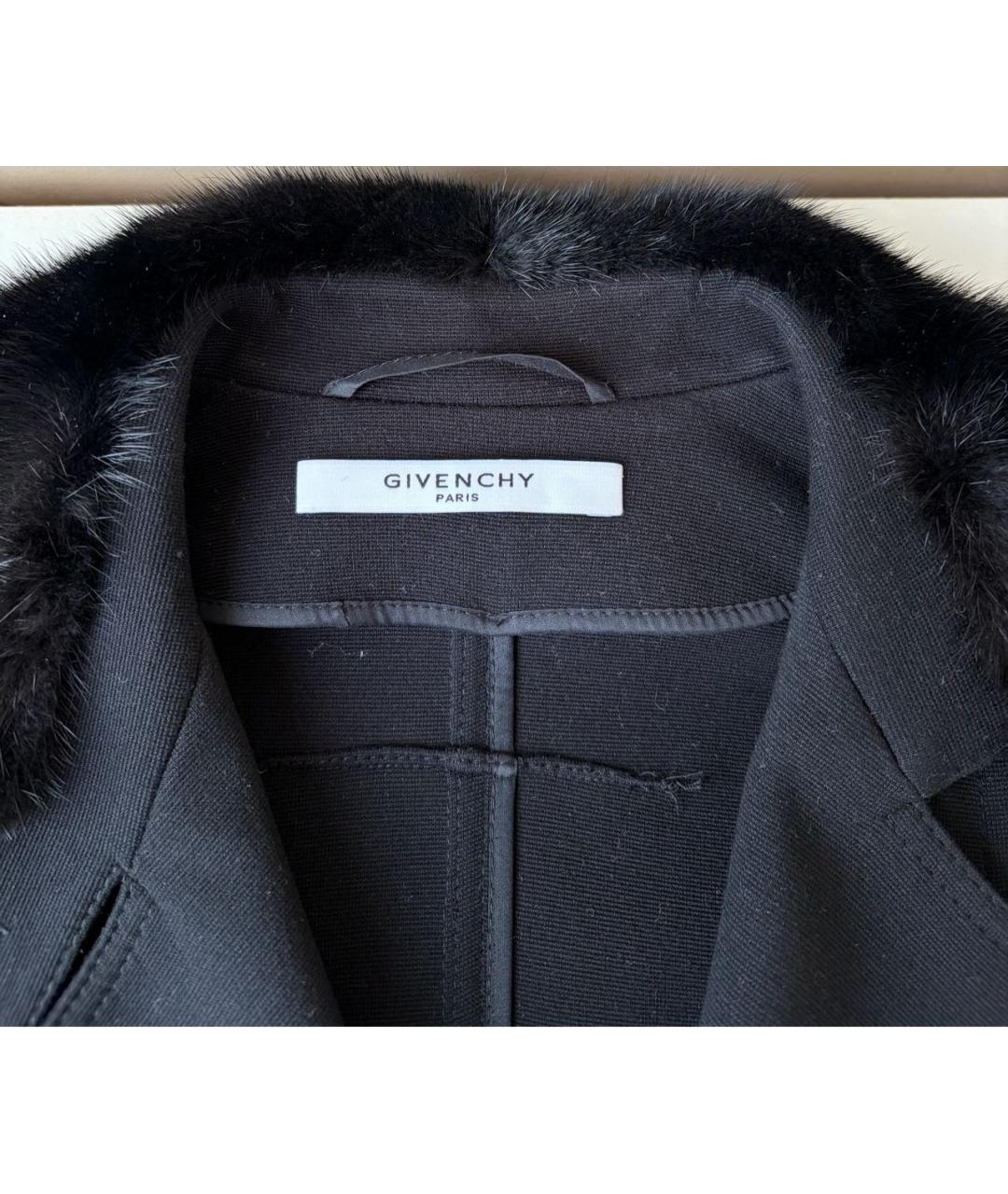 GIVENCHY Черное вискозное пальто, фото 5