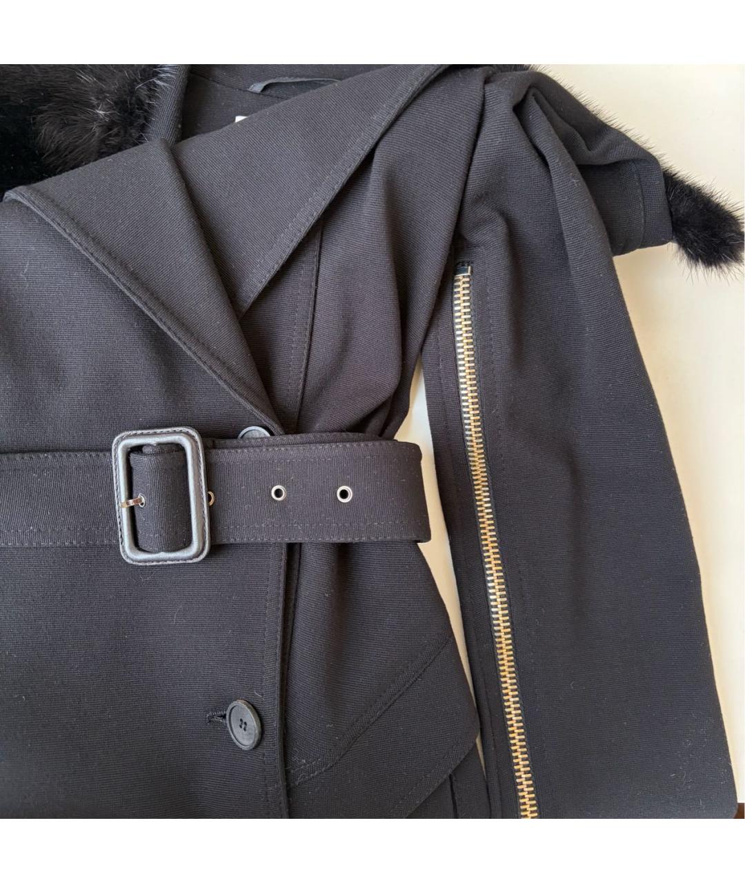 GIVENCHY Черное вискозное пальто, фото 6