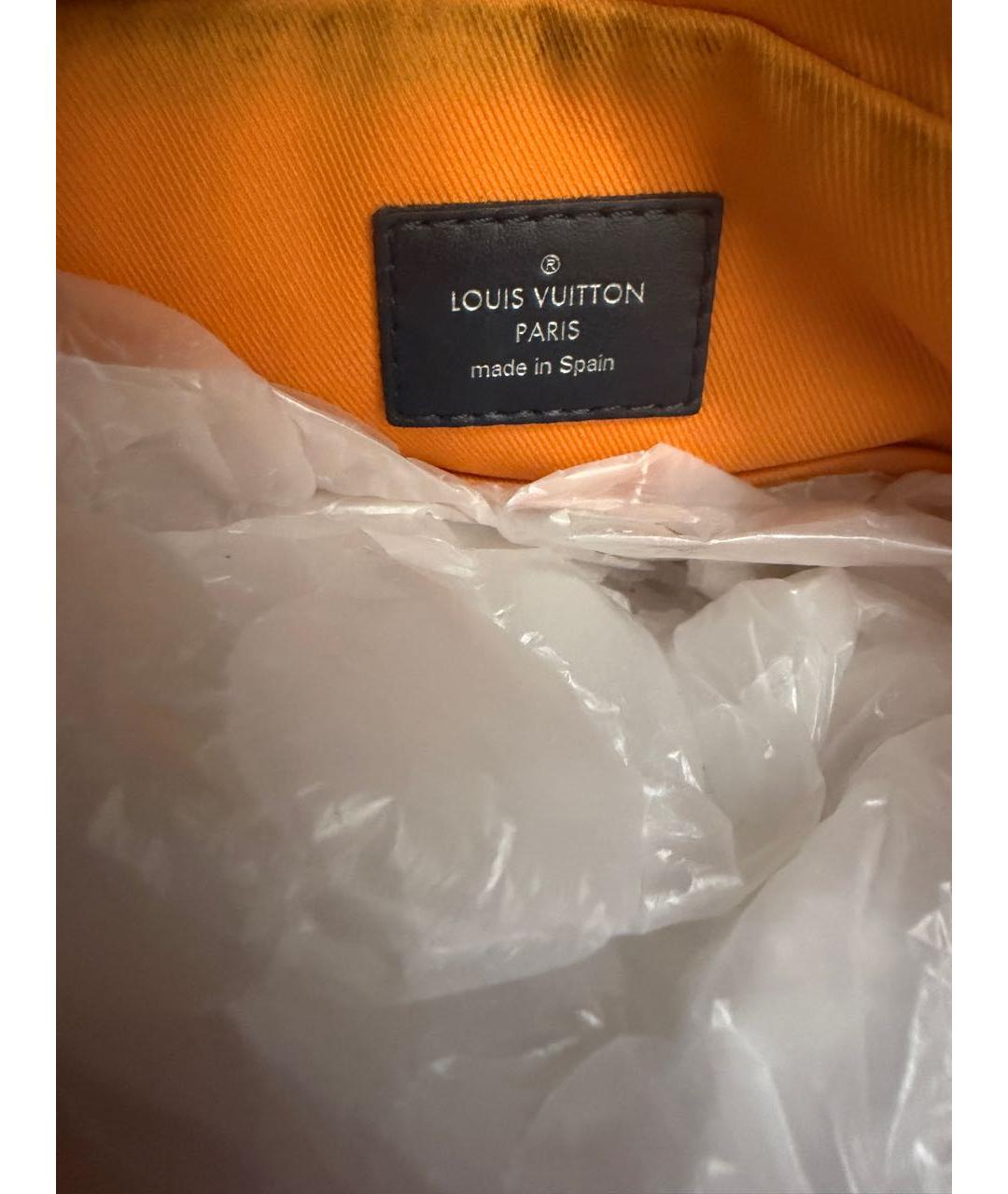 LOUIS VUITTON Серебряная сумка на плечо из канвы, фото 3