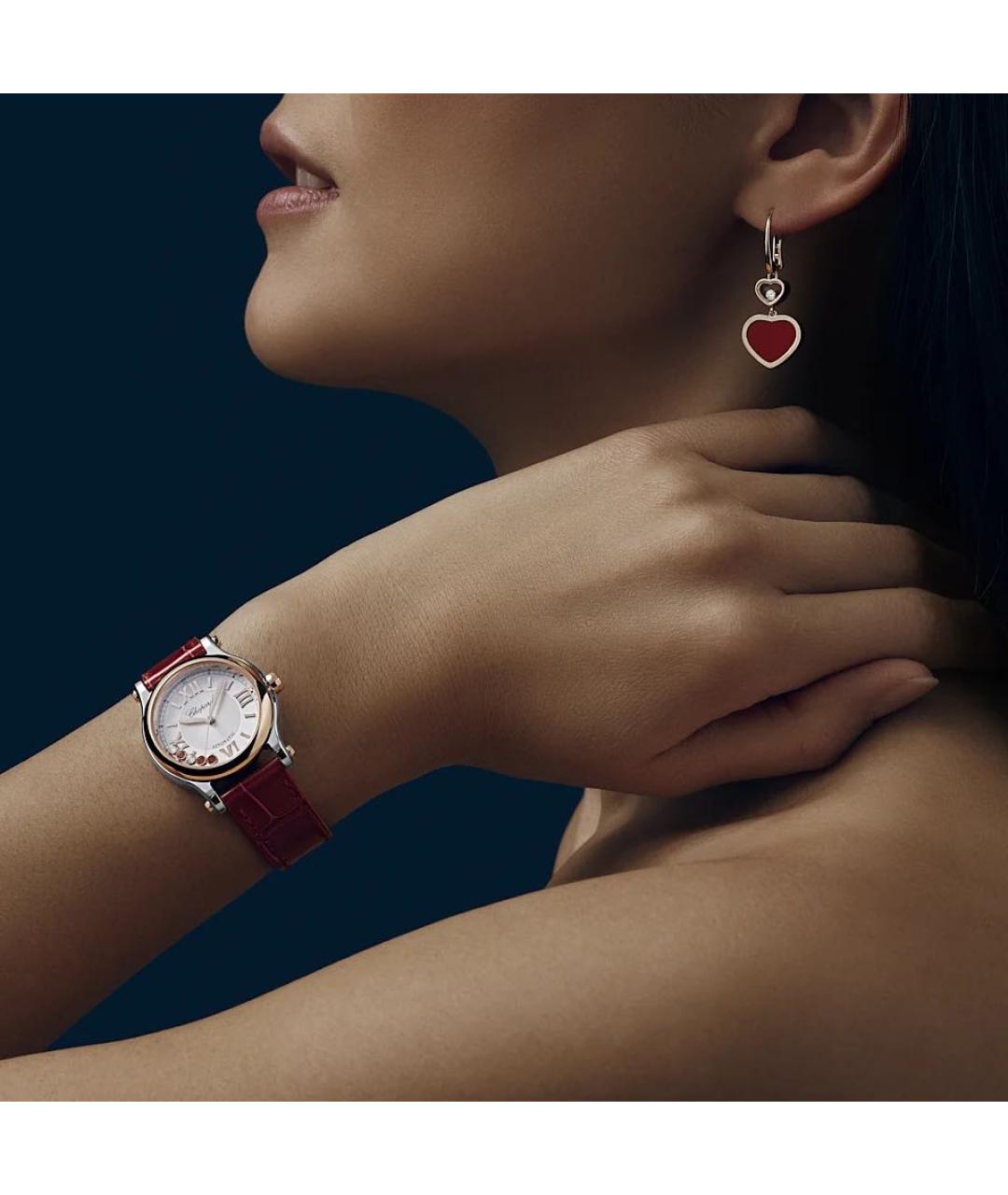 CHOPARD Золотые серьги из розового золота, фото 5