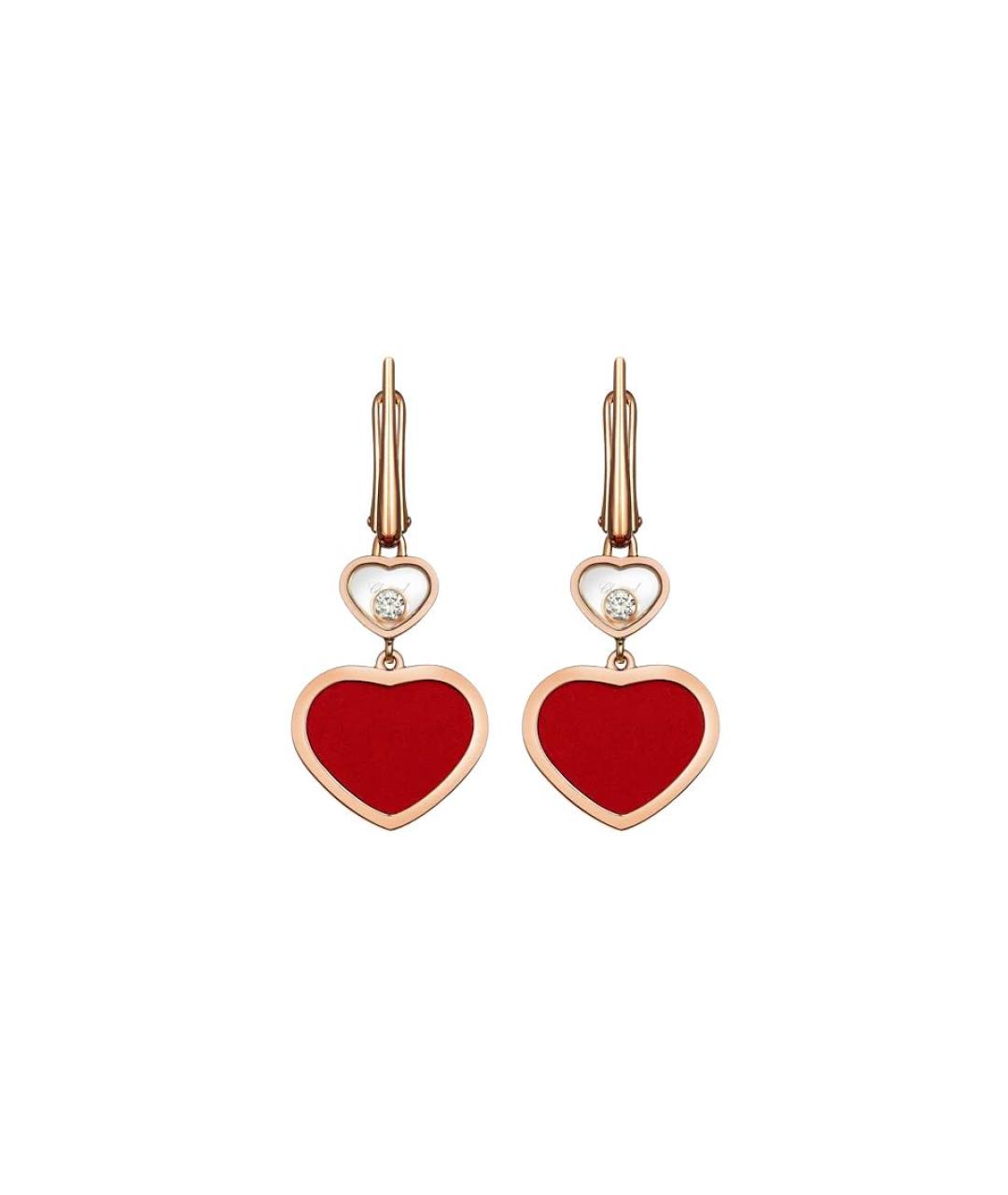 CHOPARD Золотые серьги из розового золота, фото 3