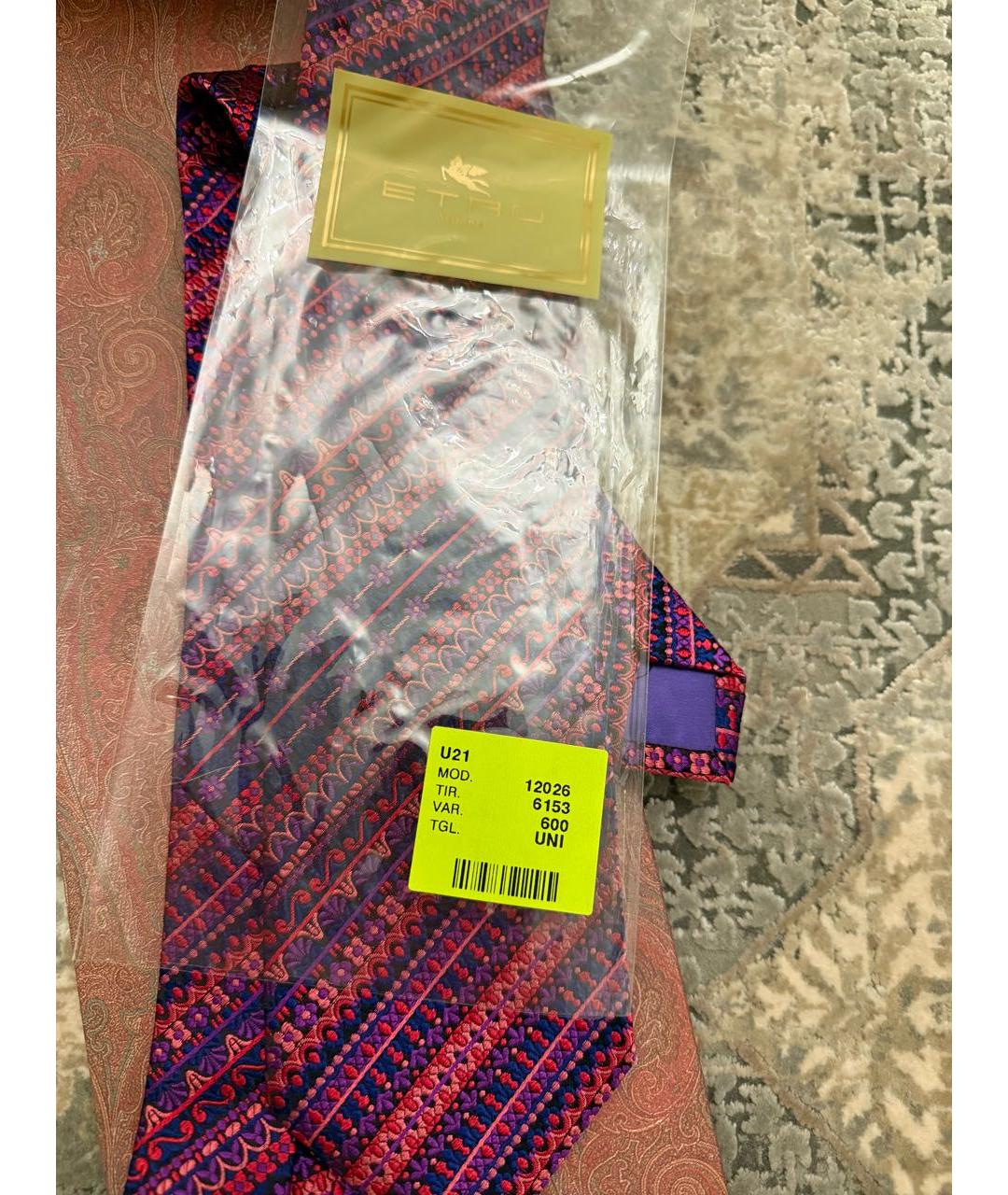 ETRO Мульти шелковый галстук, фото 6