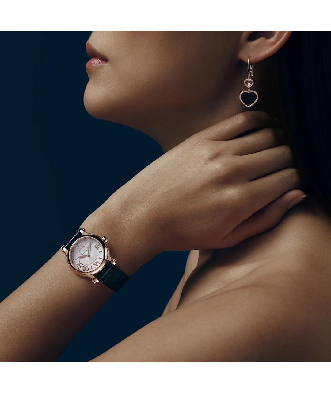 CHOPARD Золотые серьги из розового золота, фото 5