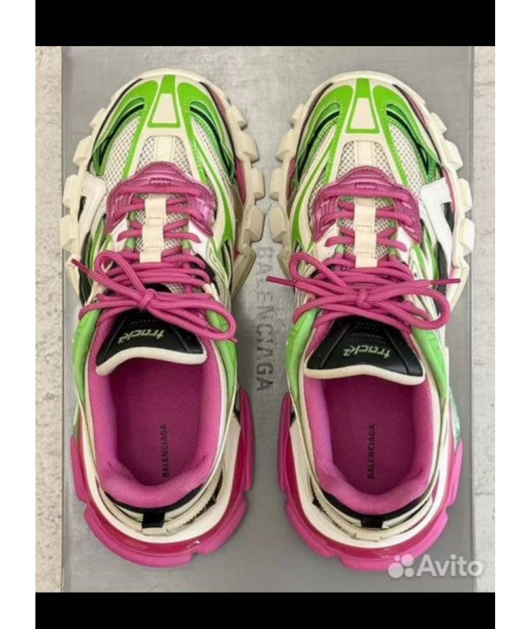 BALENCIAGA Мульти кожаные кроссовки, фото 3