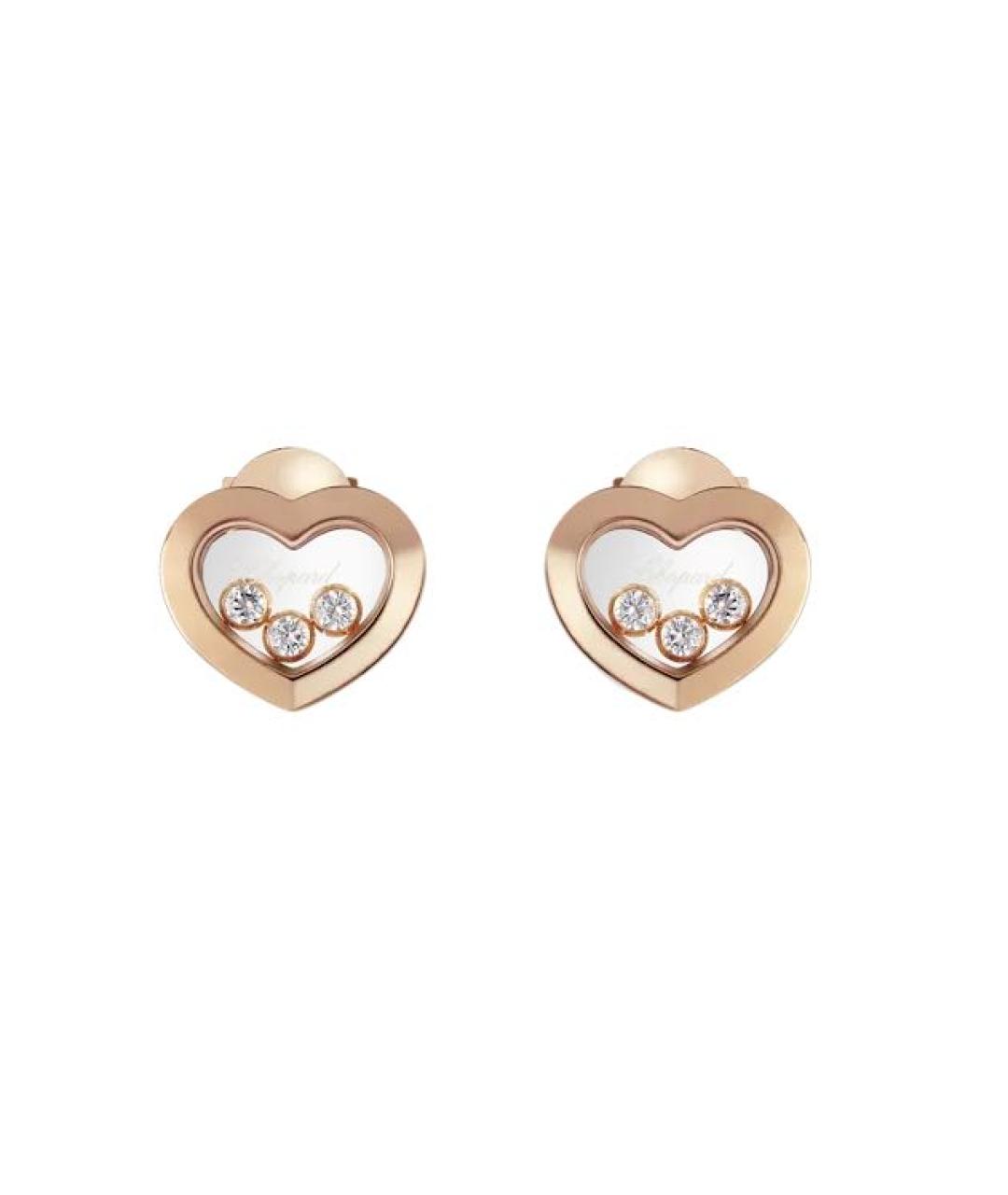 CHOPARD Золотые серьги из розового золота, фото 3