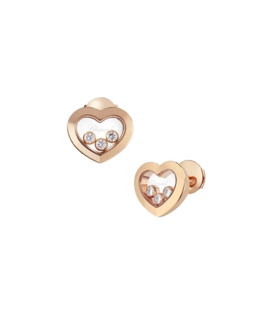 CHOPARD Золотые серьги из розового золота, фото 5