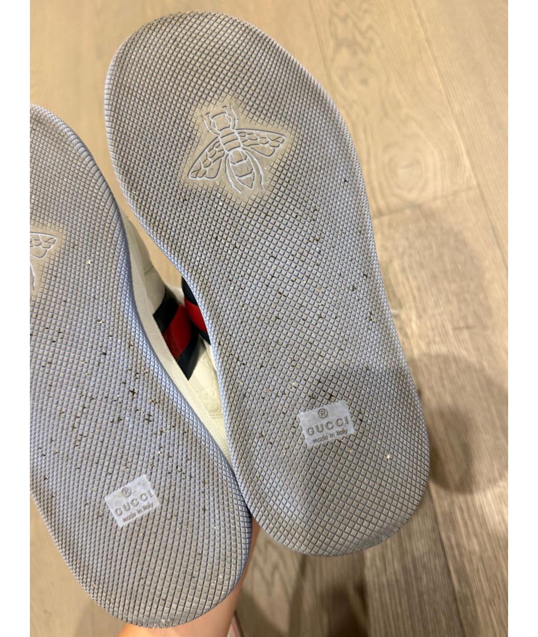 GUCCI Белые кроссовки, фото 5