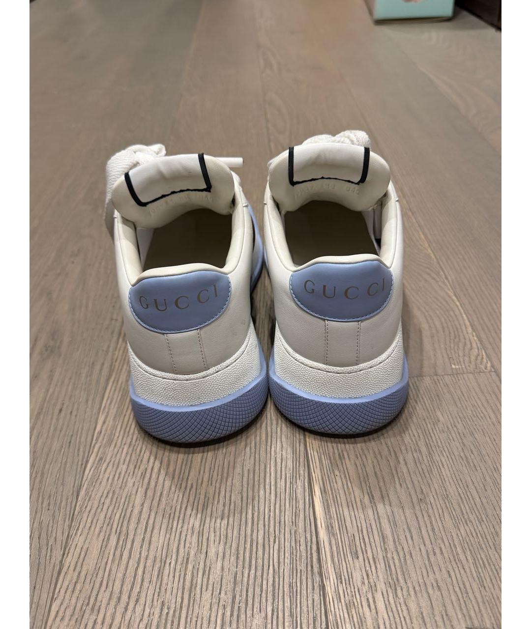 GUCCI Белые кроссовки, фото 4