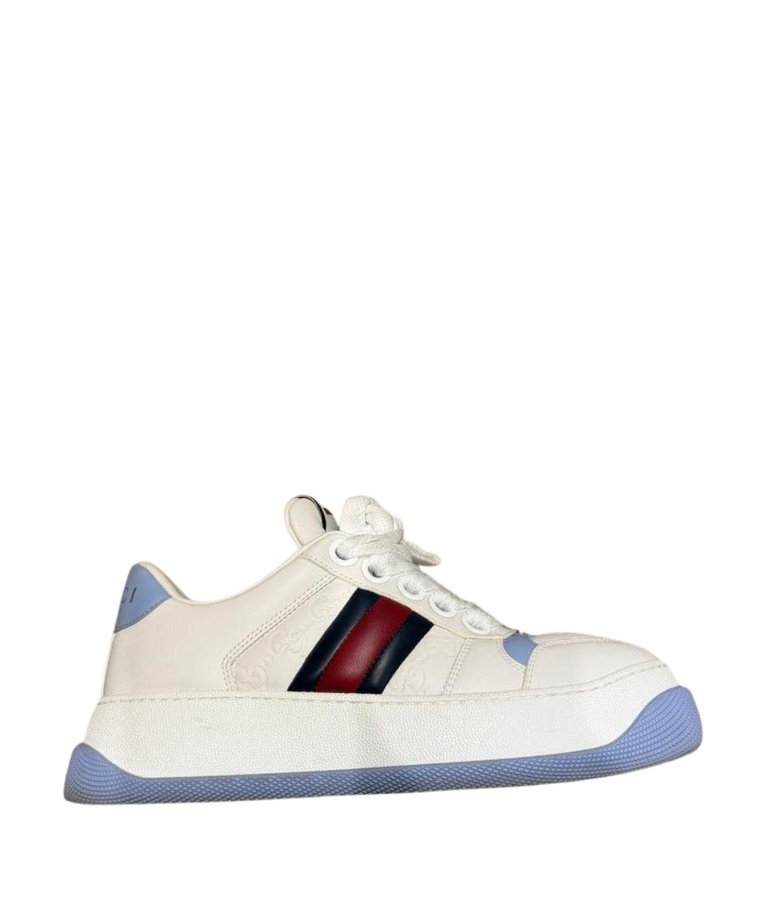 GUCCI Белые кроссовки, фото 1