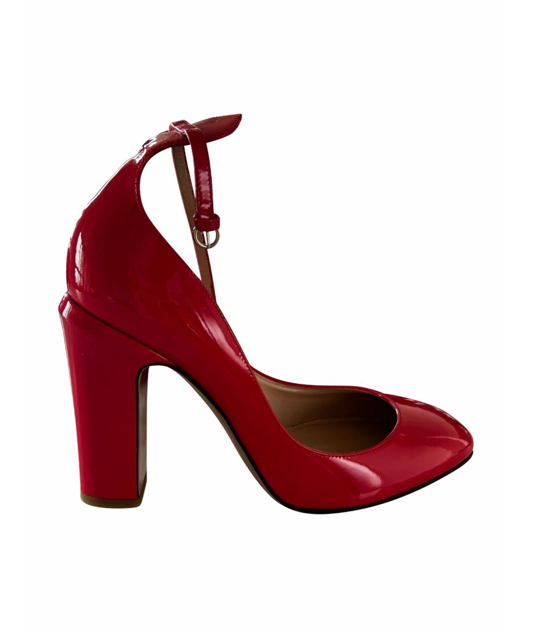 VALENTINO Красные кожаные туфли, фото 1