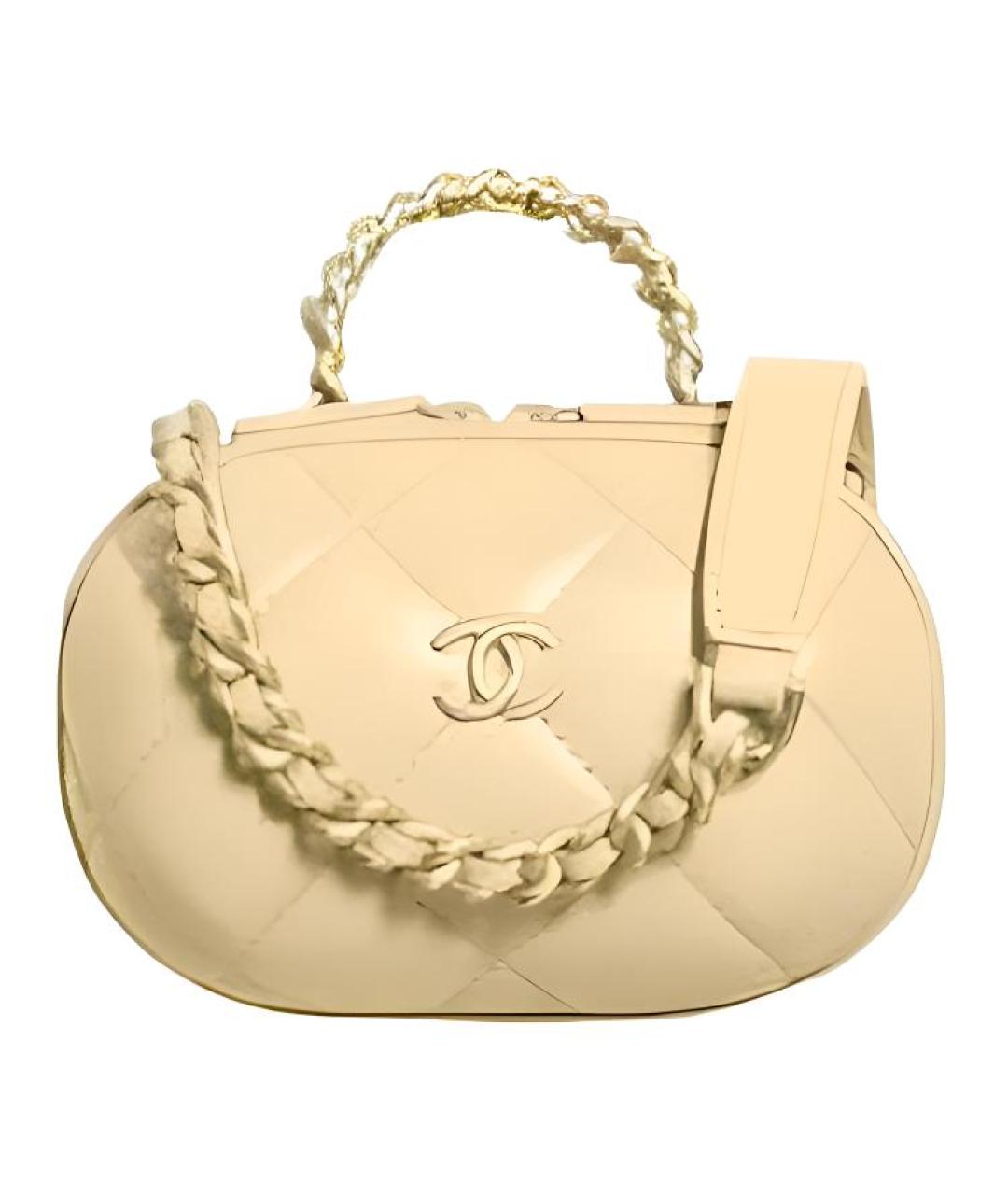 CHANEL Желтая кожаная косметичка, фото 1