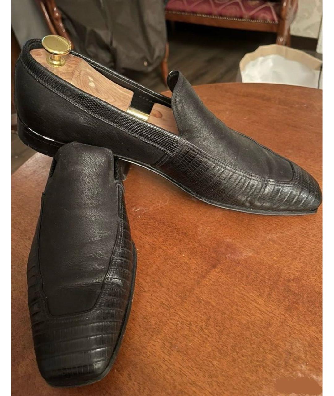 PRADA Черные туфли из экзотической кожи, фото 2
