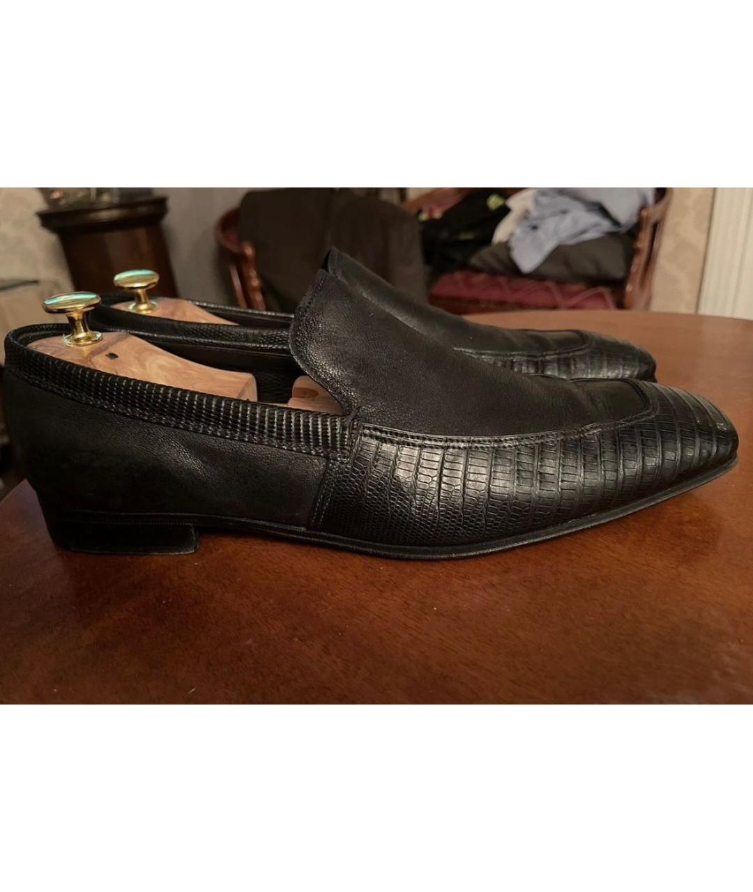 PRADA Черные туфли из экзотической кожи, фото 8
