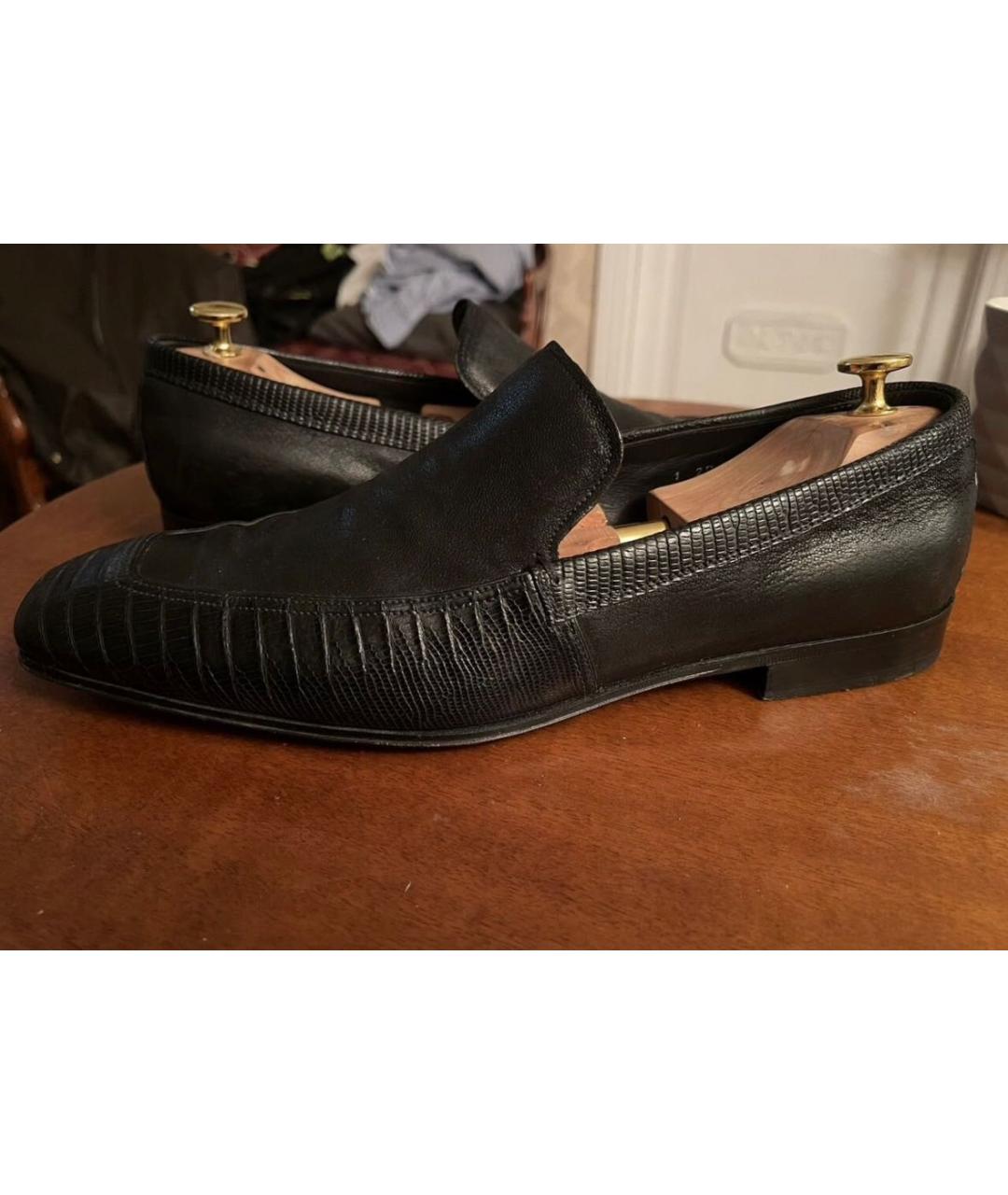PRADA Черные туфли из экзотической кожи, фото 4