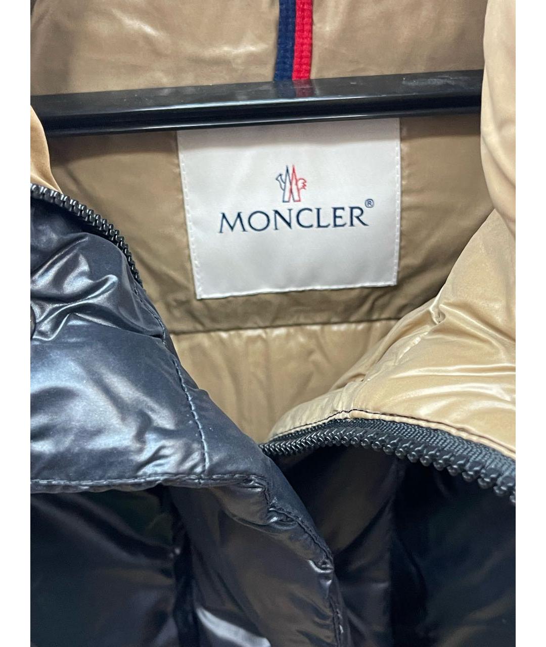 MONCLER Черный нейлоновый пуховик, фото 3