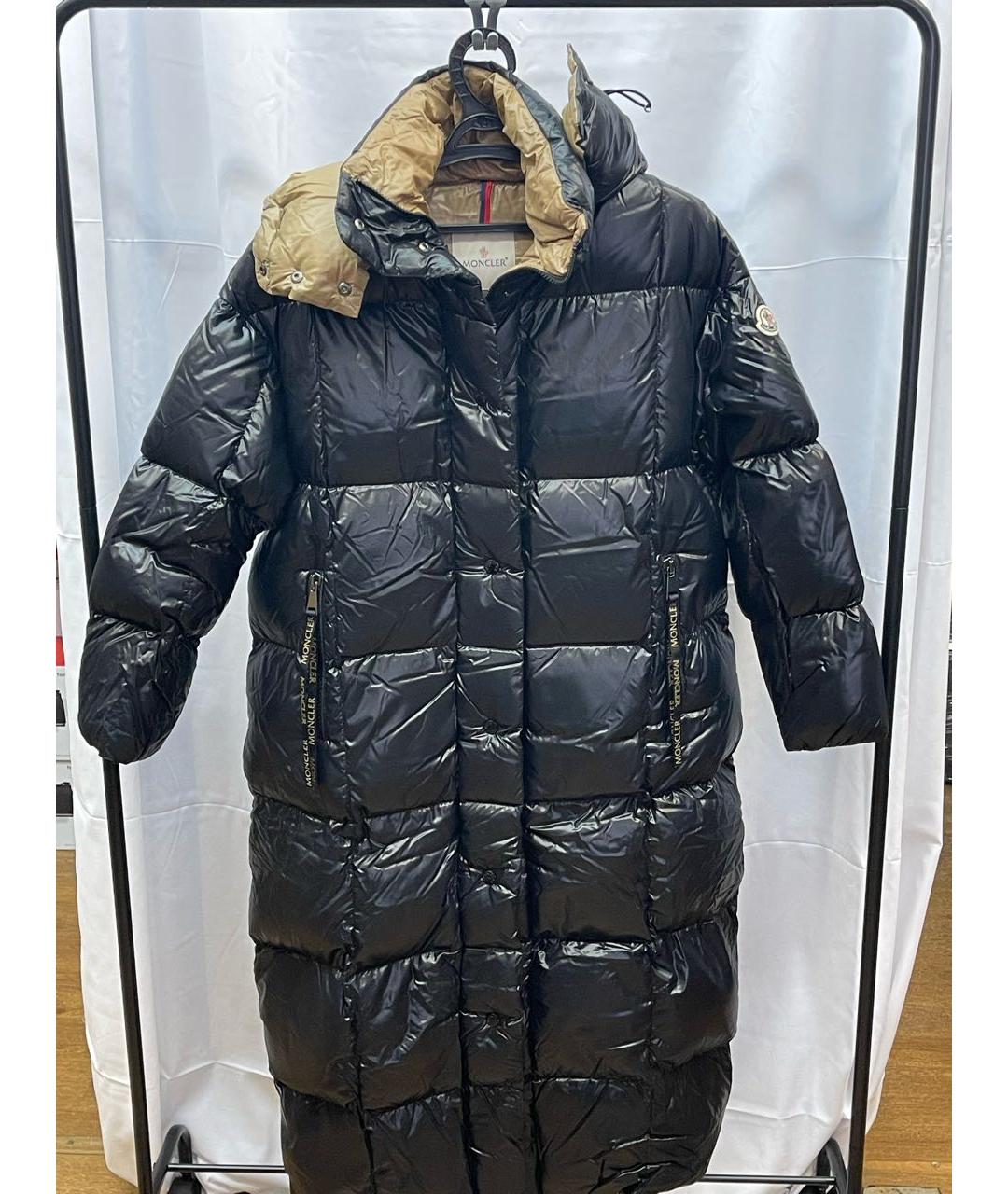 MONCLER Черный нейлоновый пуховик, фото 4