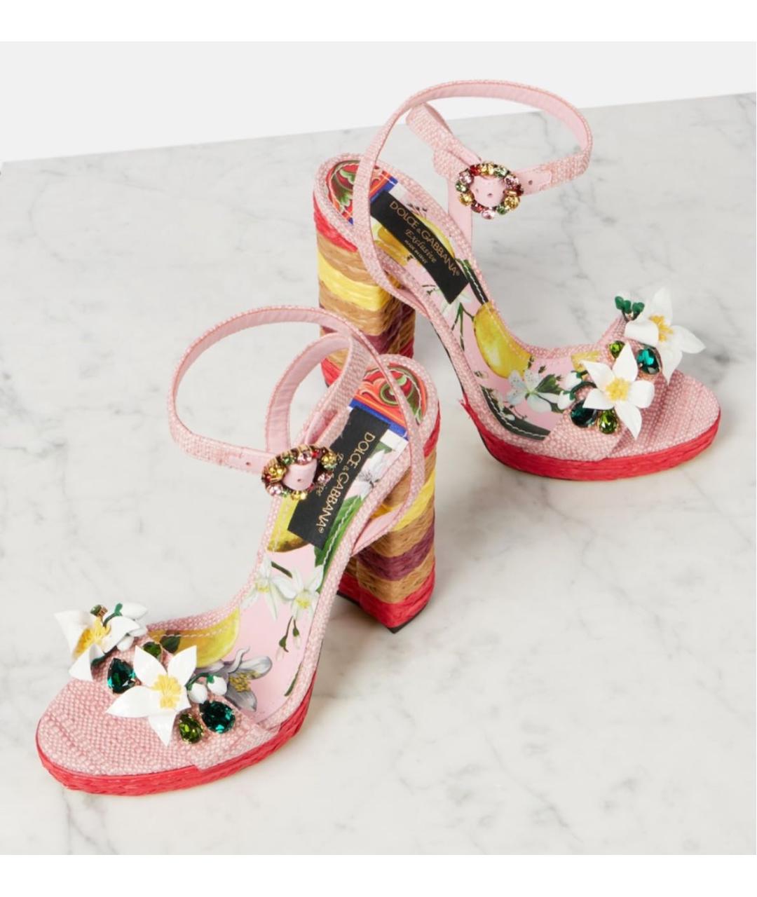 DOLCE&GABBANA Мульти босоножки, фото 2