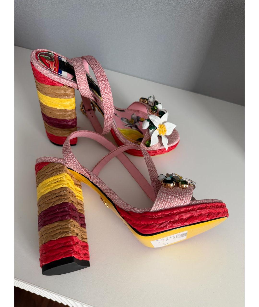 DOLCE&GABBANA Мульти босоножки, фото 7