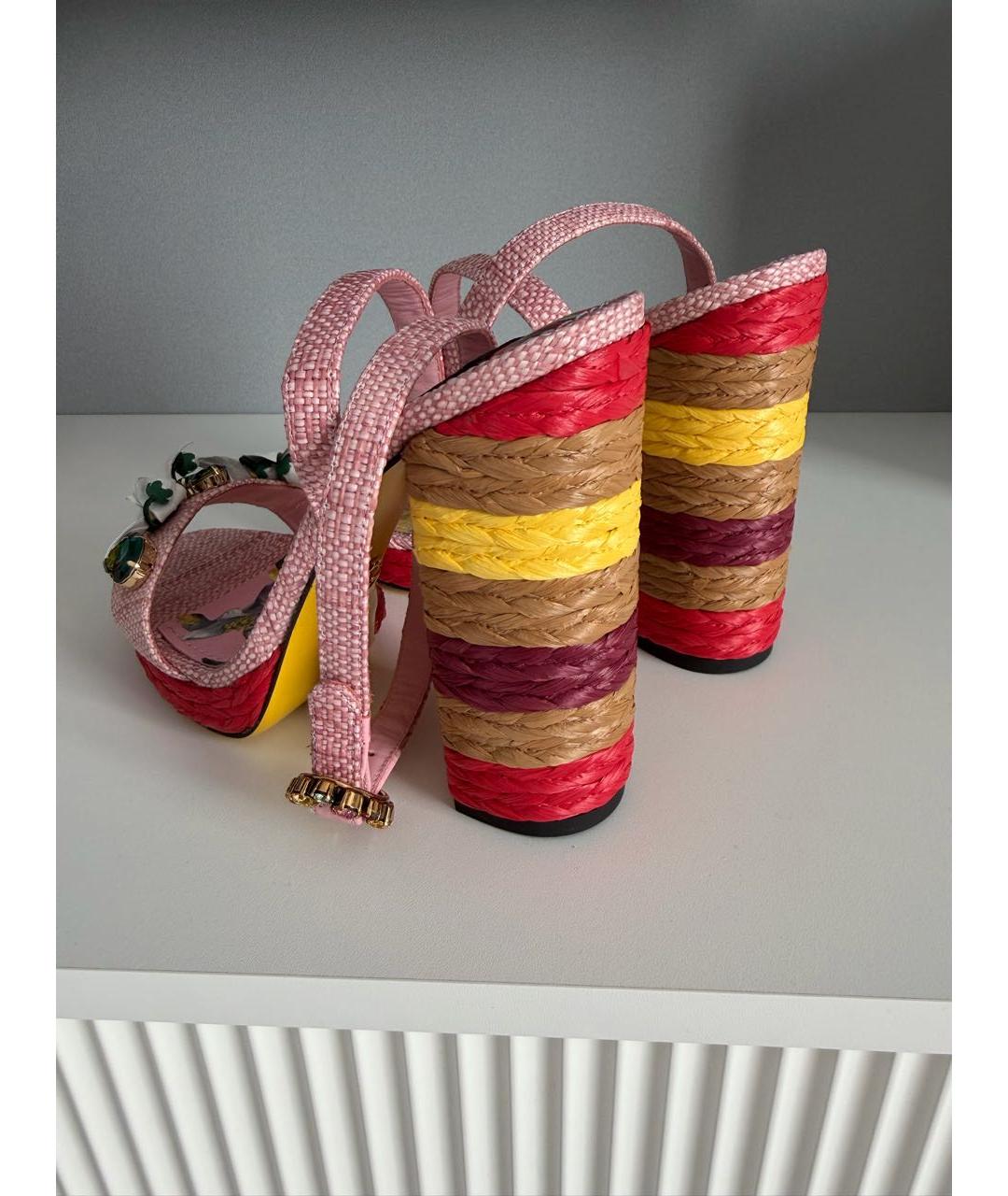 DOLCE&GABBANA Мульти босоножки, фото 5