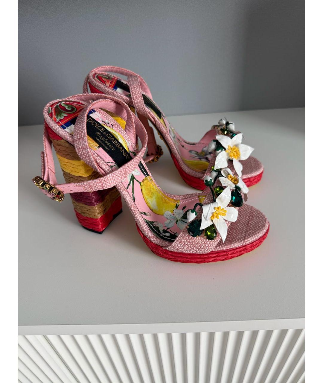 DOLCE&GABBANA Мульти босоножки, фото 4