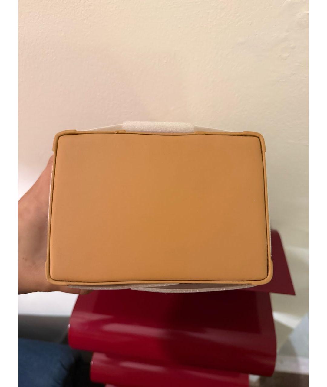 KATE SPADE Коричневая кожаная сумка с короткими ручками, фото 5