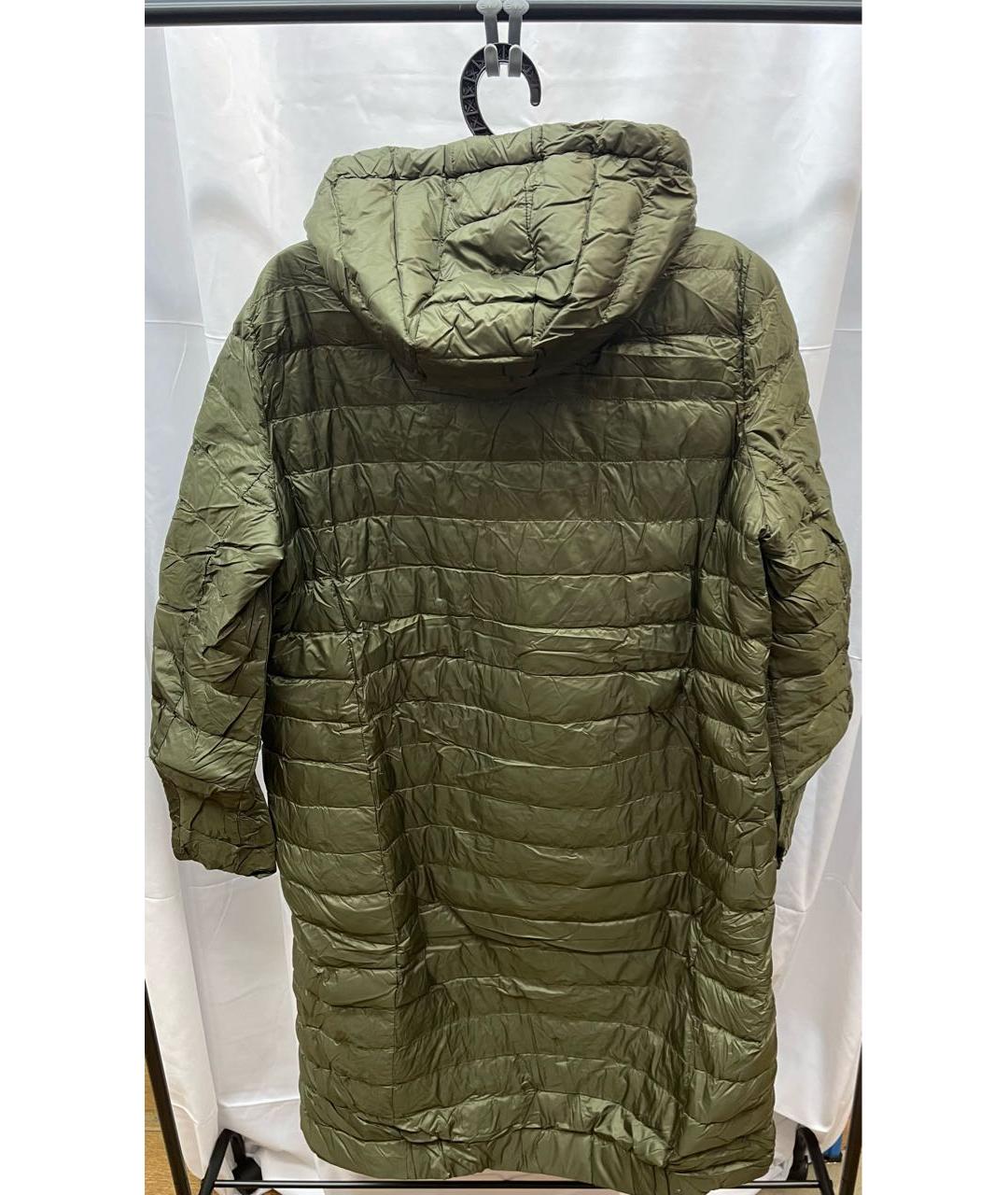 MONCLER Хаки нейлоновый пуховик, фото 2