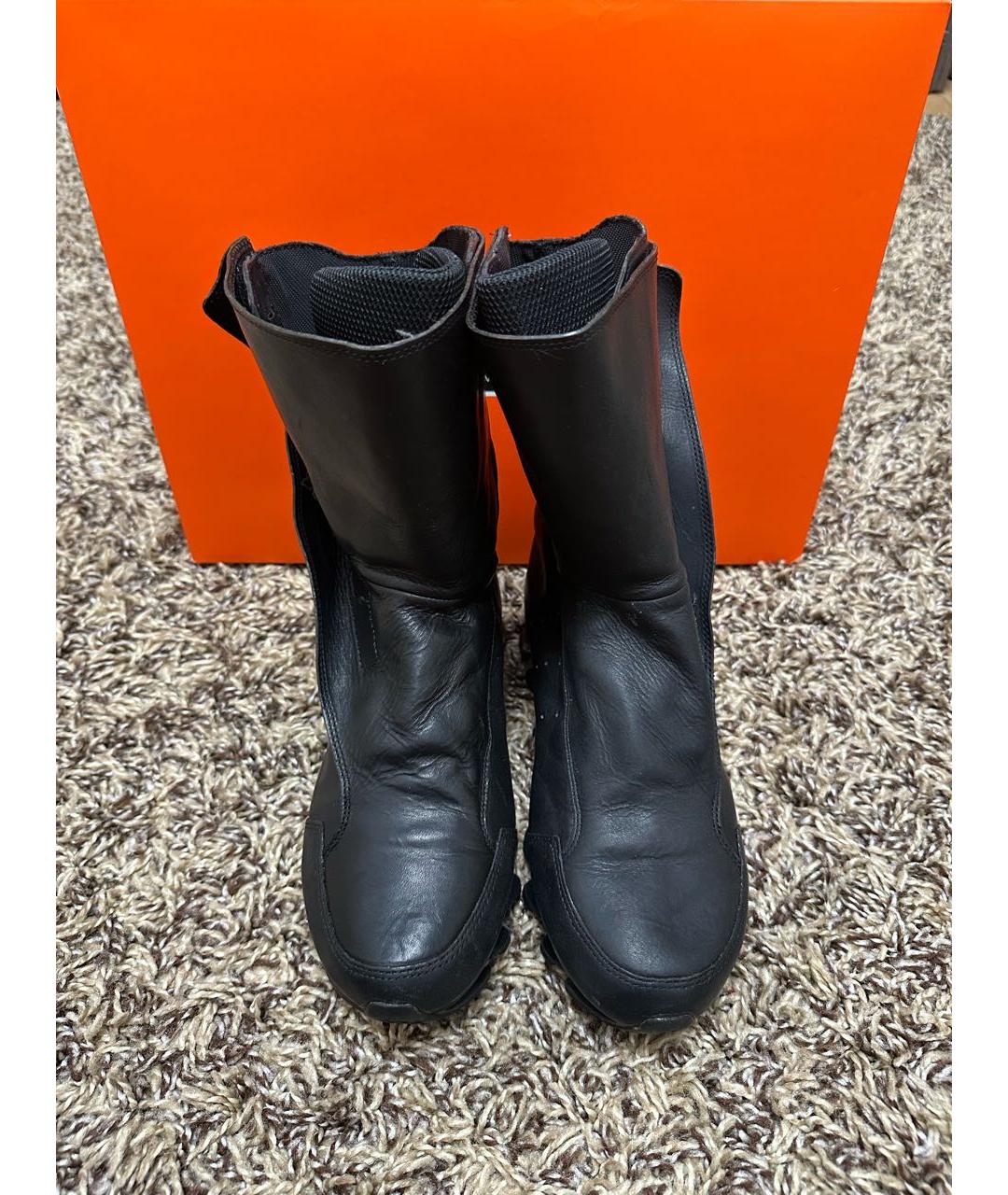 RICK OWENS Черные высокие ботинки, фото 3