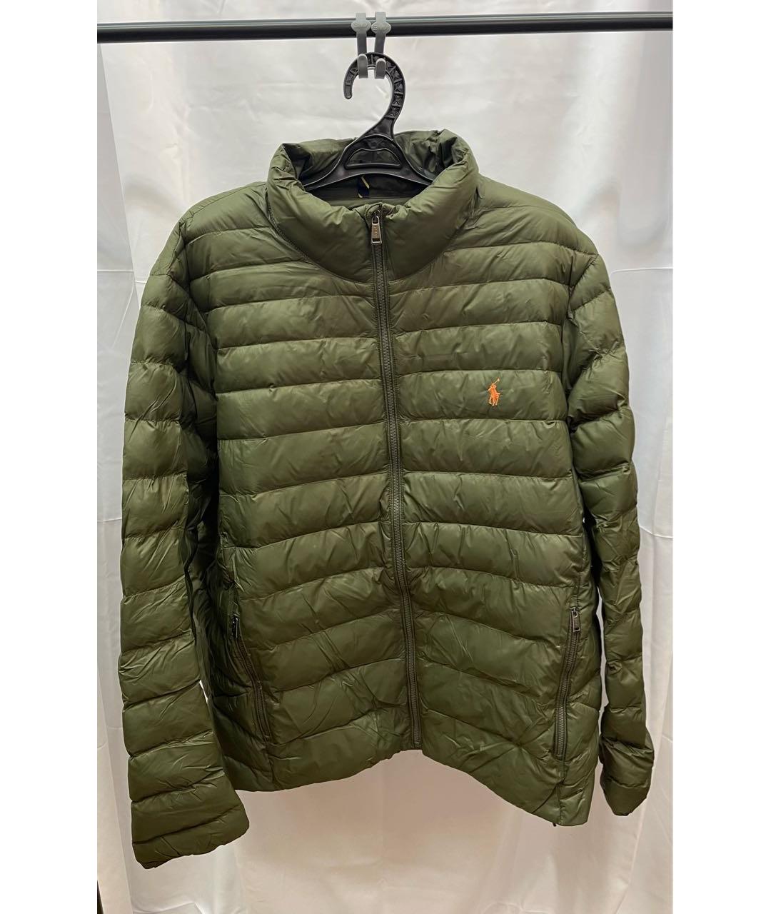 POLO RALPH LAUREN Хаки нейлоновый пуховик, фото 4