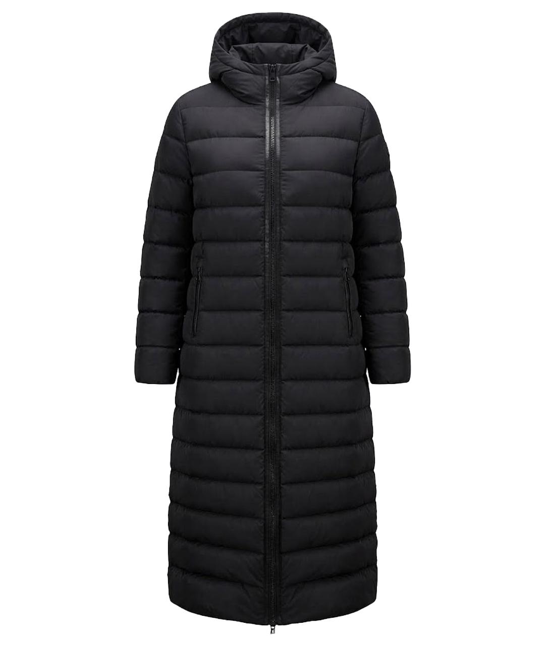 MONCLER Черный нейлоновый пуховик, фото 1