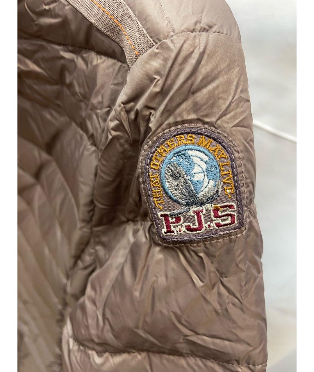 PARAJUMPERS Бежевый нейлоновый пуховик, фото 4