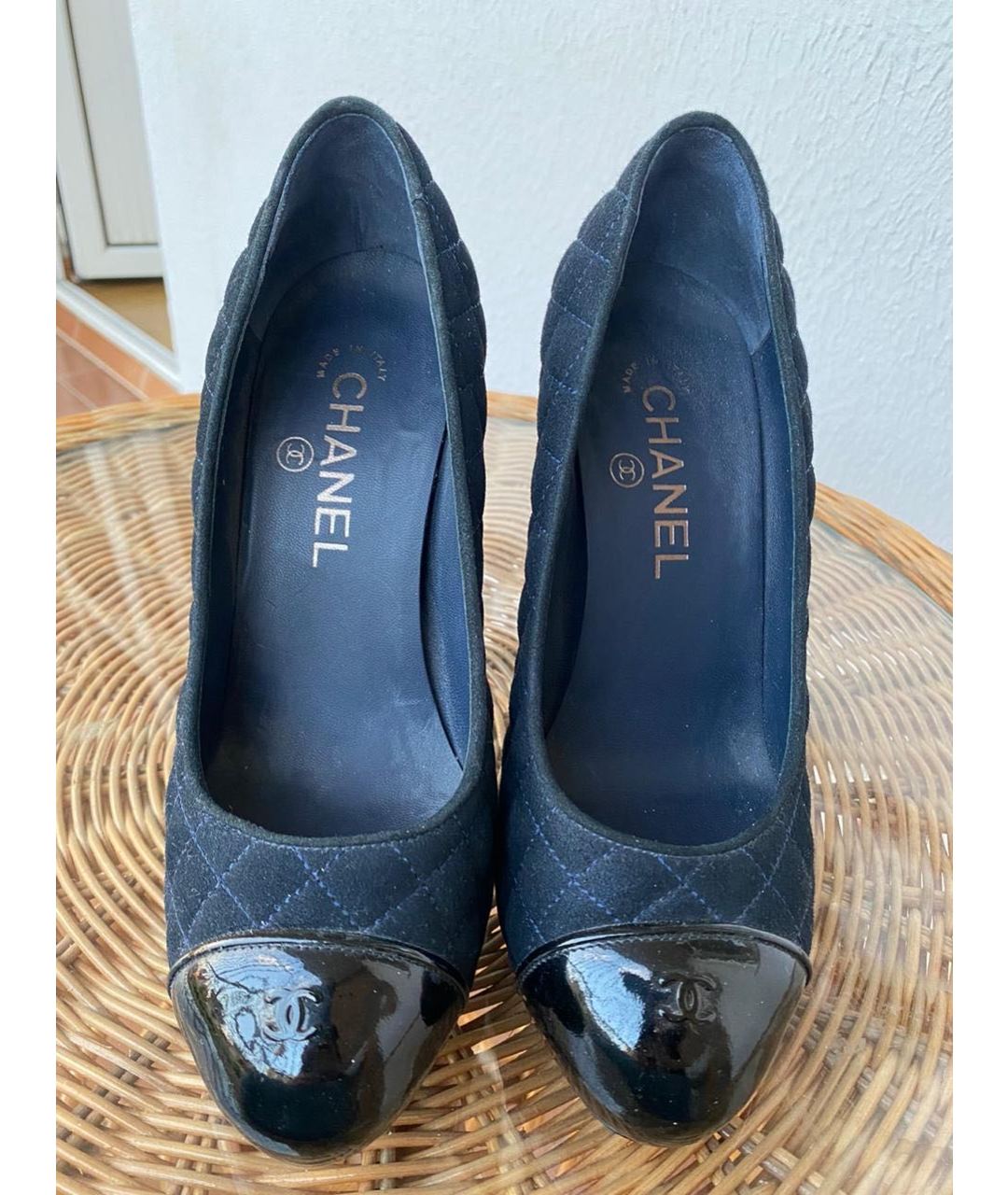 CHANEL PRE-OWNED Темно-синие туфли, фото 2