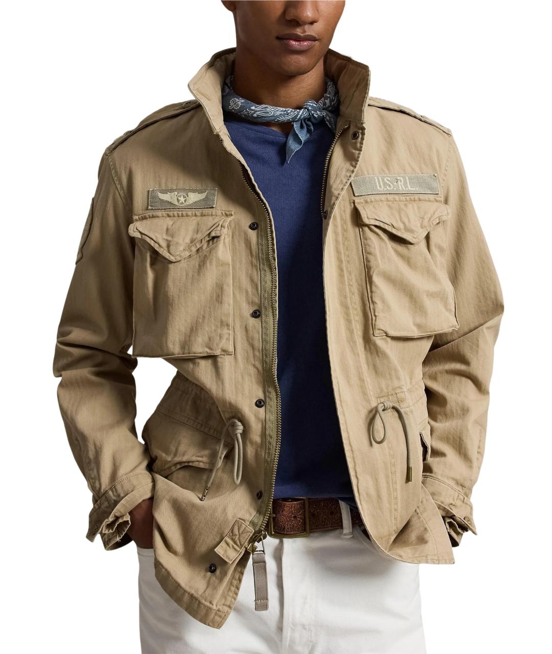 POLO RALPH LAUREN Хаки хлопковая куртка, фото 2