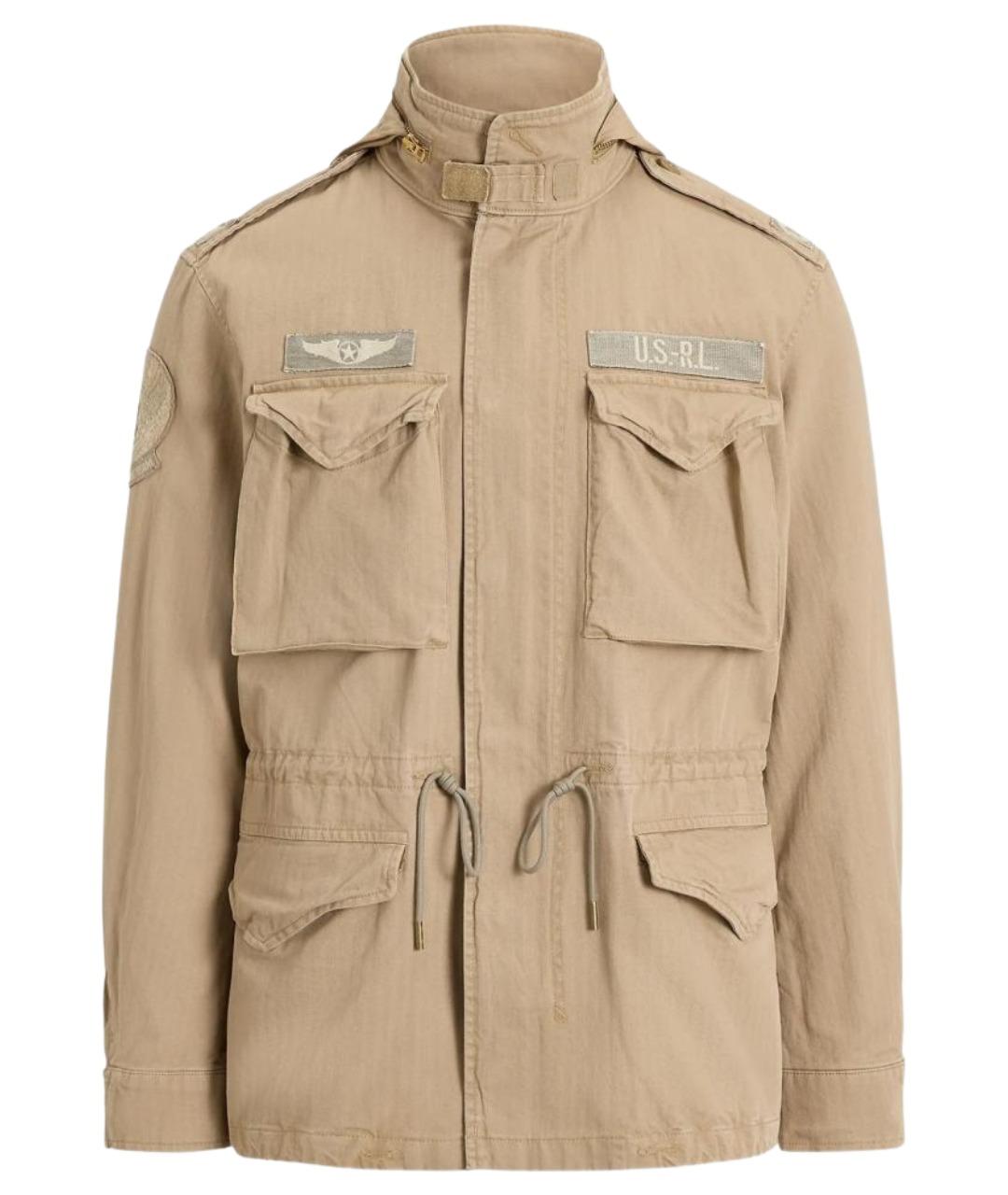 POLO RALPH LAUREN Хаки хлопковая куртка, фото 1