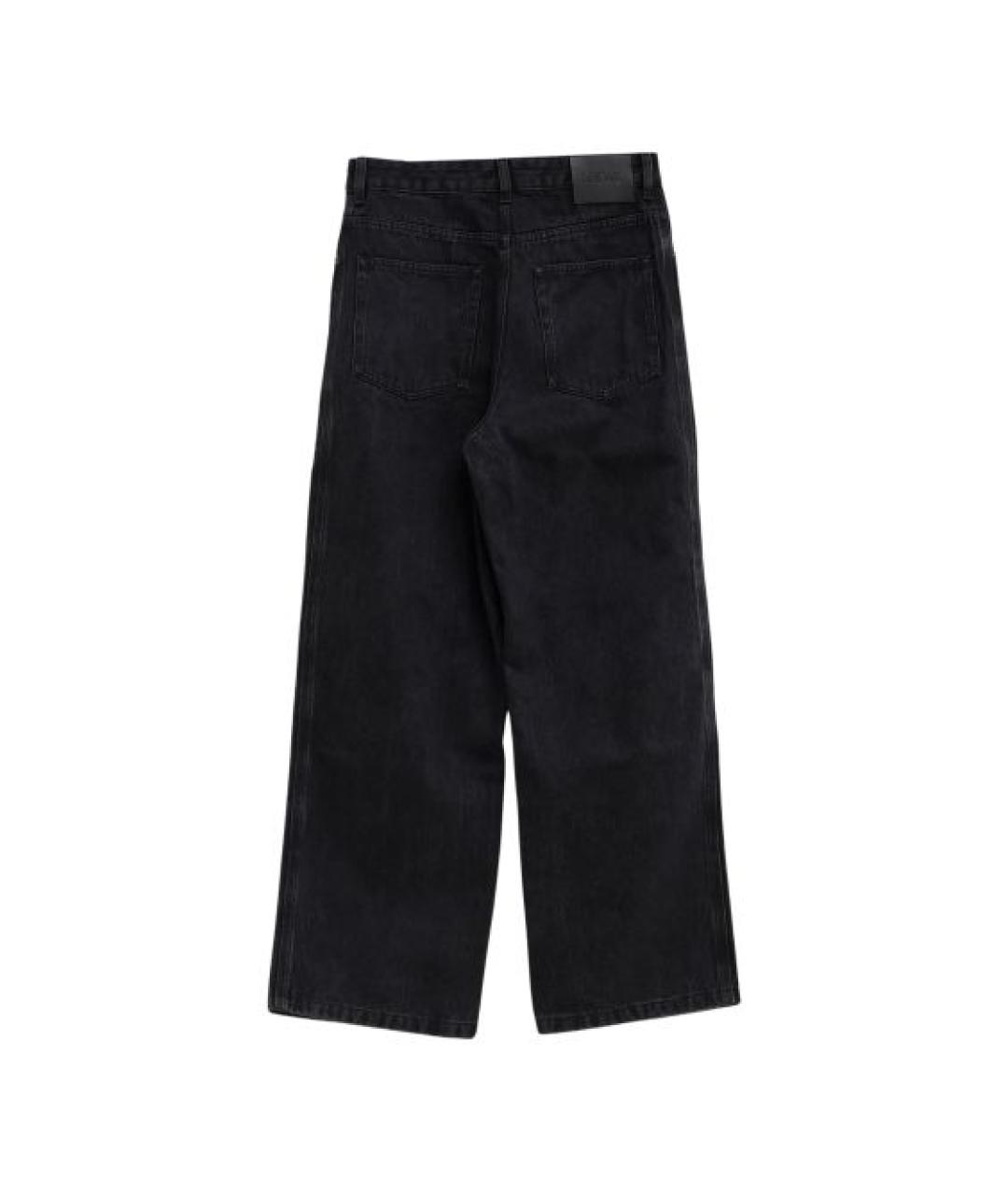 LOEWE Черные хлопковые прямые джинсы, фото 2
