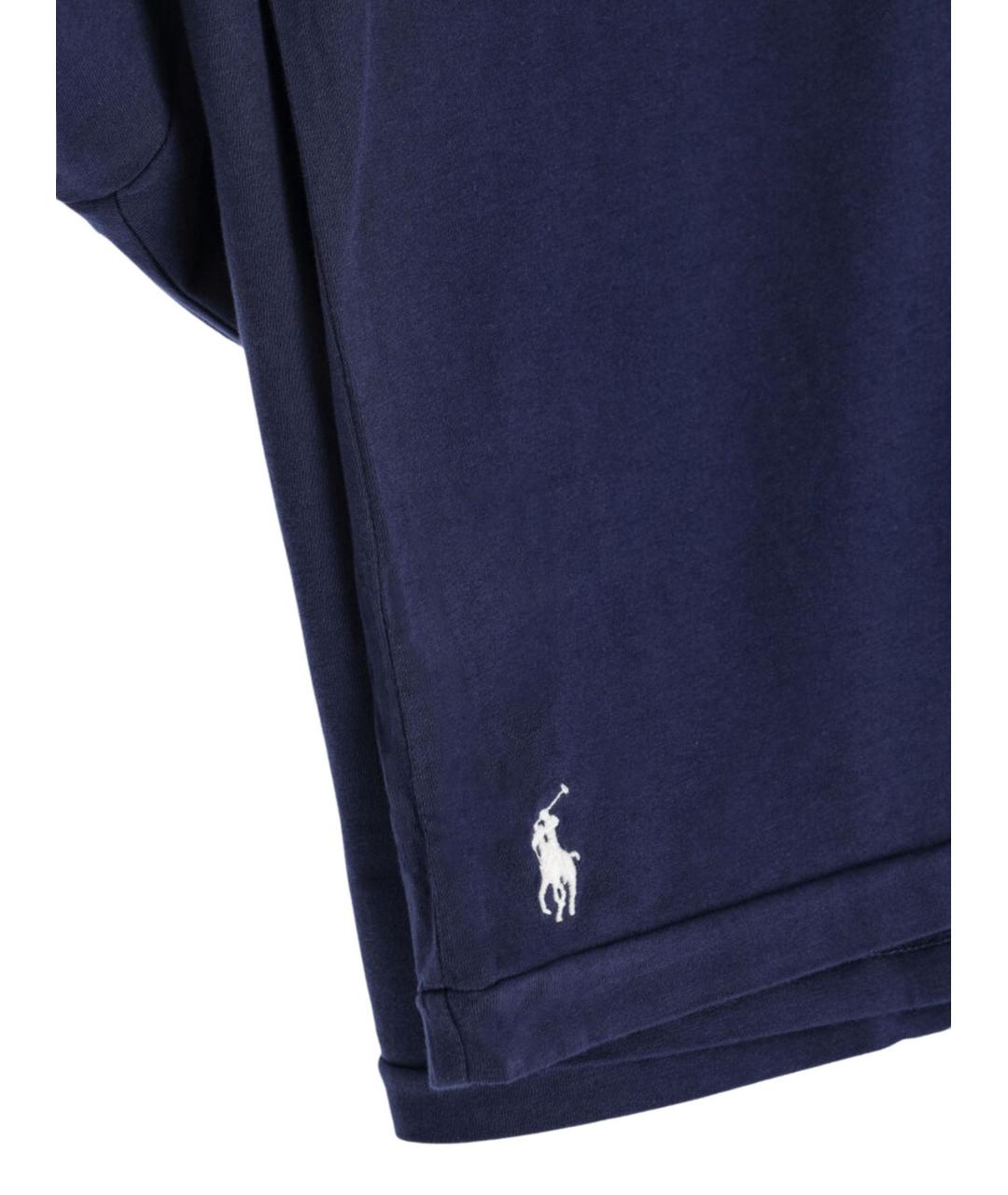 RALPH LAUREN Синяя хлопковая футболка, фото 3