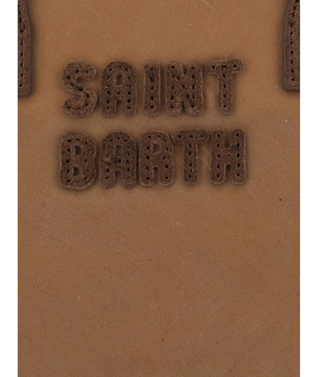 MC2 SAINT BARTH Коричневая тканевая сумка тоут, фото 3