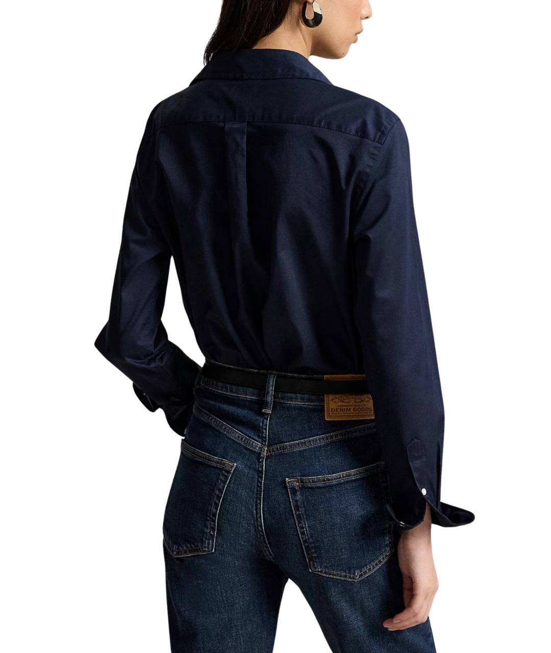 RALPH LAUREN Синяя хлопковая рубашка, фото 3