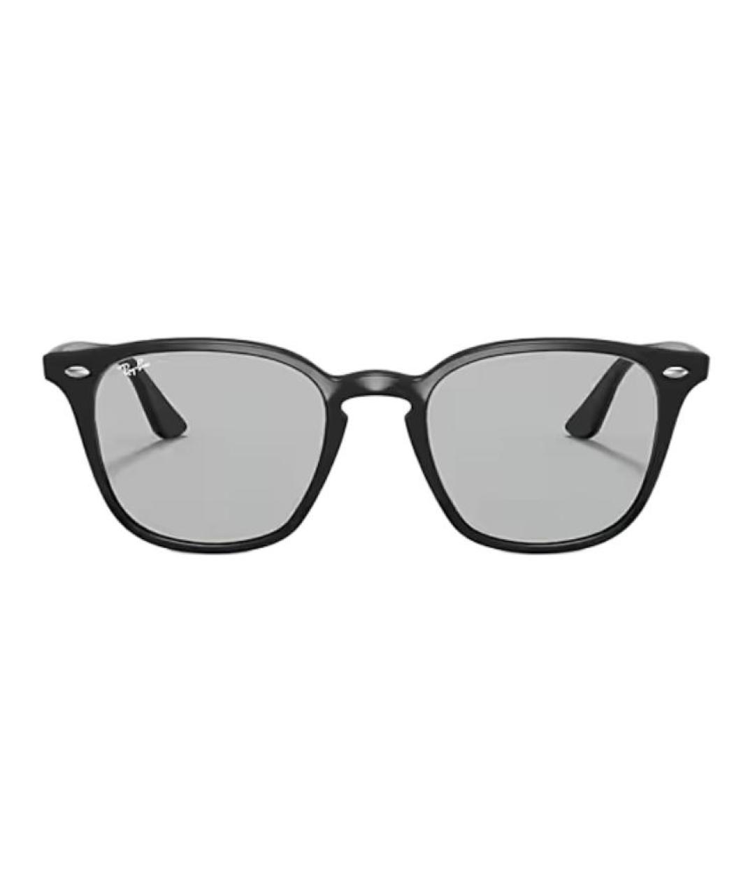 RAY BAN Черные пластиковые солнцезащитные очки, фото 2