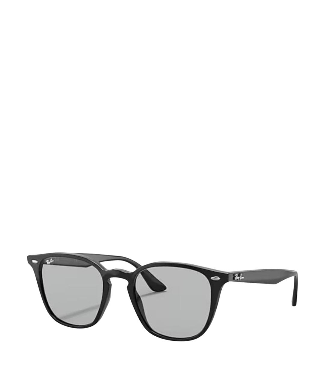 RAY BAN Черные пластиковые солнцезащитные очки, фото 1