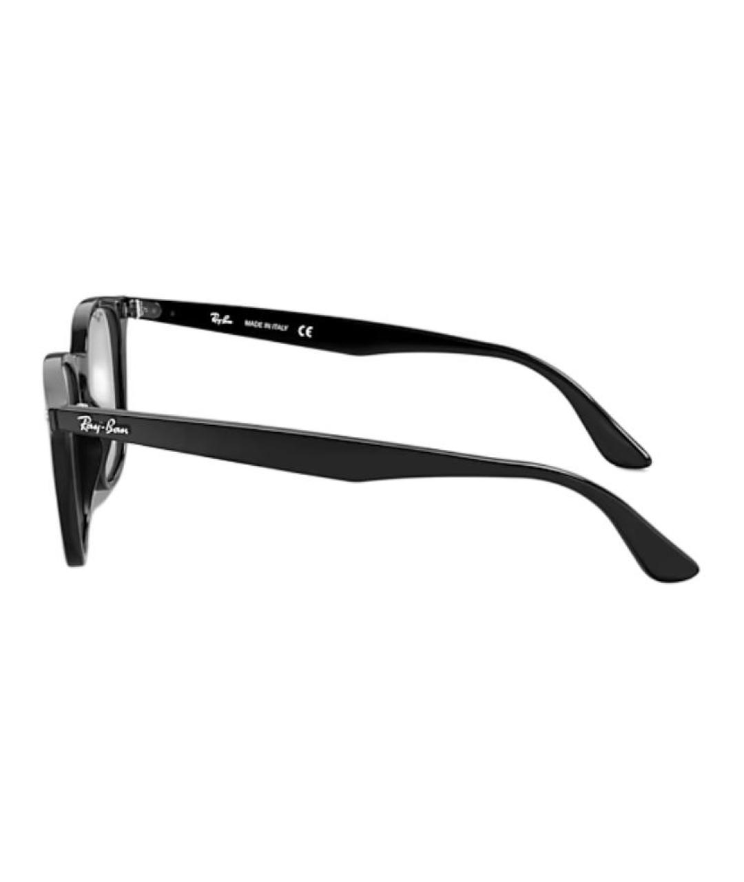 RAY BAN Черные пластиковые солнцезащитные очки, фото 3