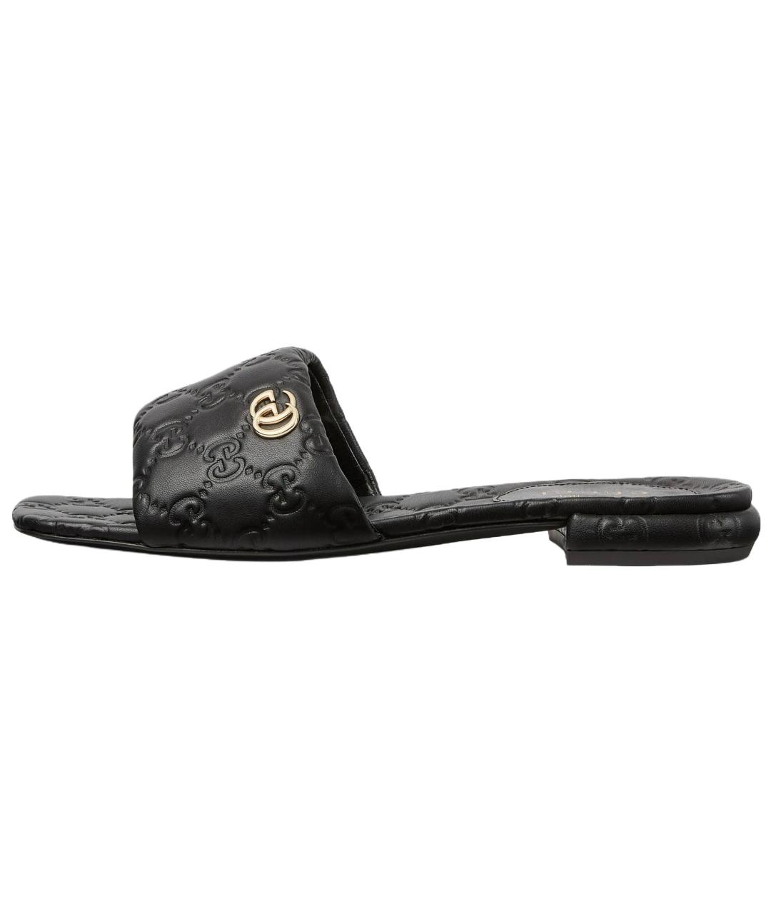 GUCCI Черные шлепанцы, фото 2