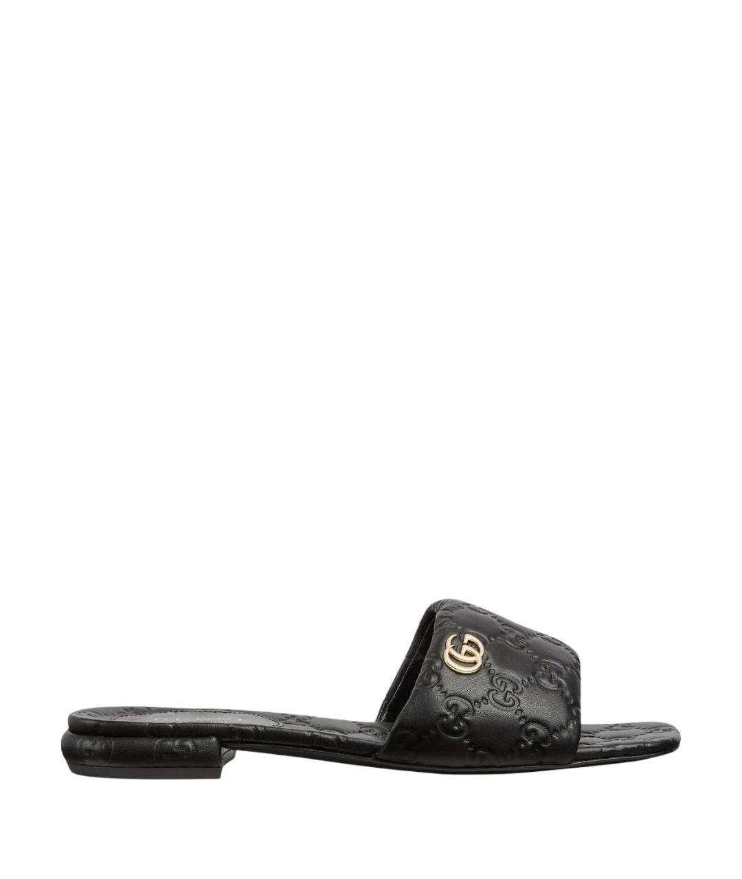 GUCCI Черные шлепанцы, фото 1