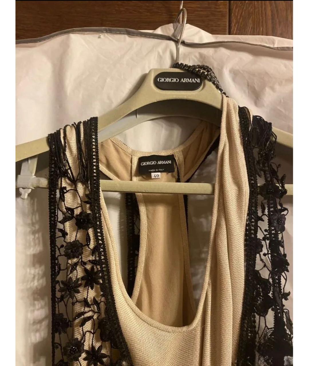 GIORGIO ARMANI Мульти полиэстеровое коктейльное платье, фото 2
