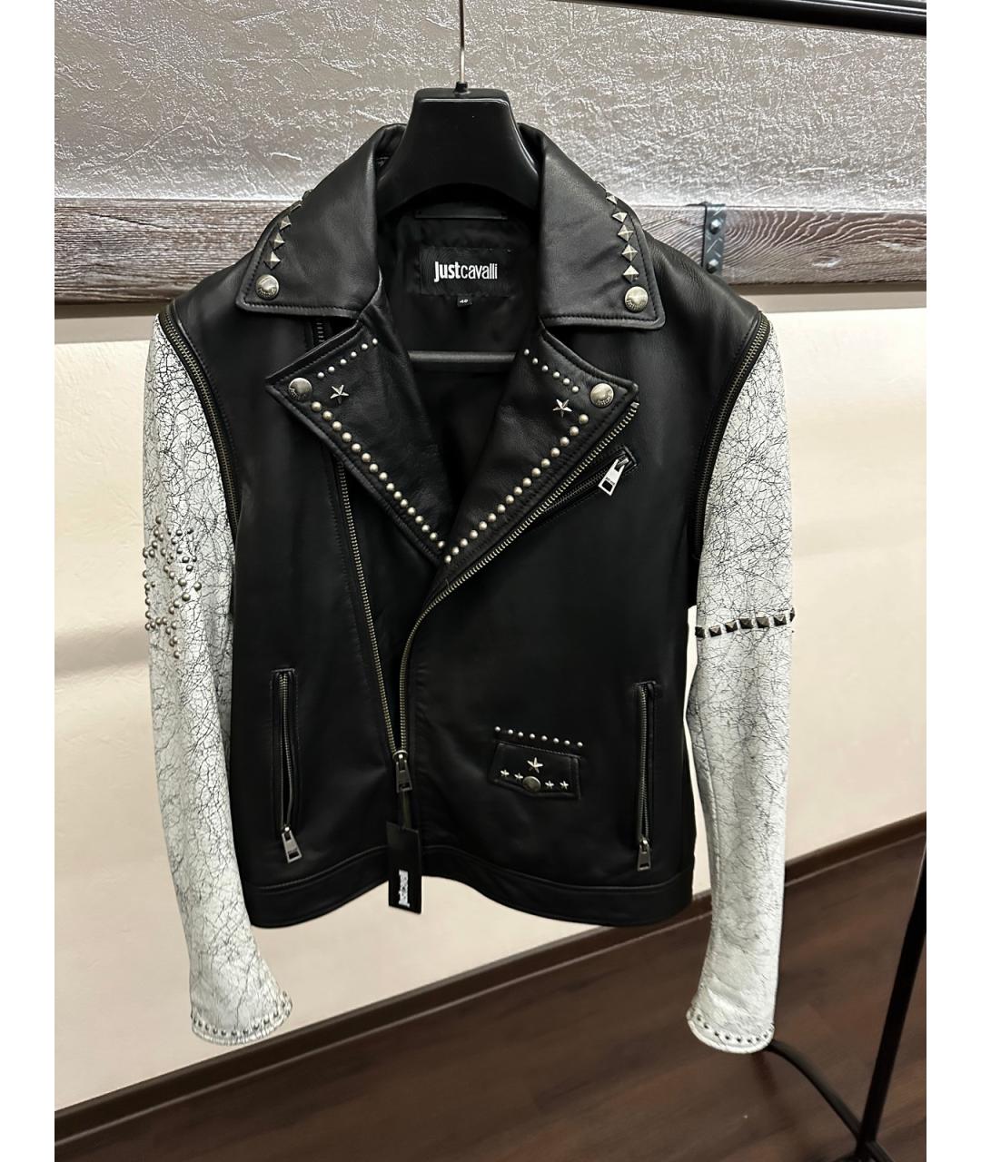 JUST CAVALLI Мульти кожаная куртка, фото 10