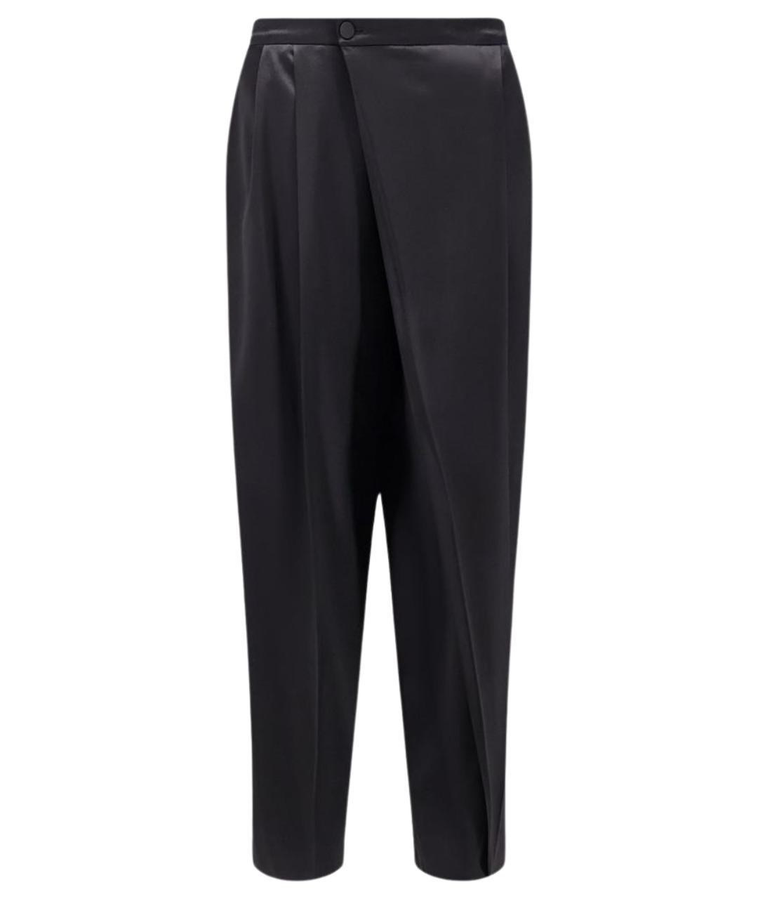 ALBERTA FERRETTI Черные вискозные прямые брюки, фото 1
