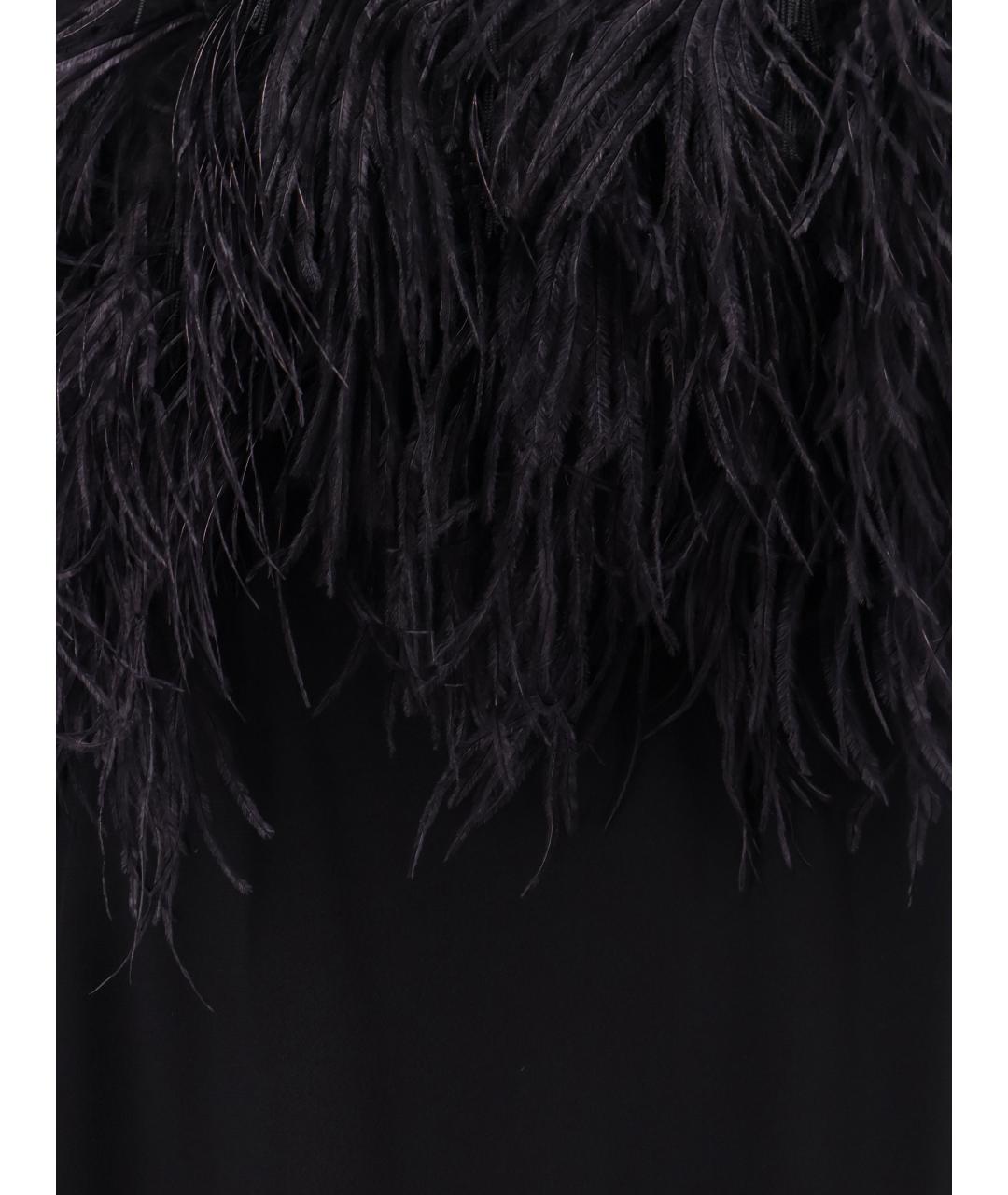 ALBERTA FERRETTI Черное вискозное платье, фото 3