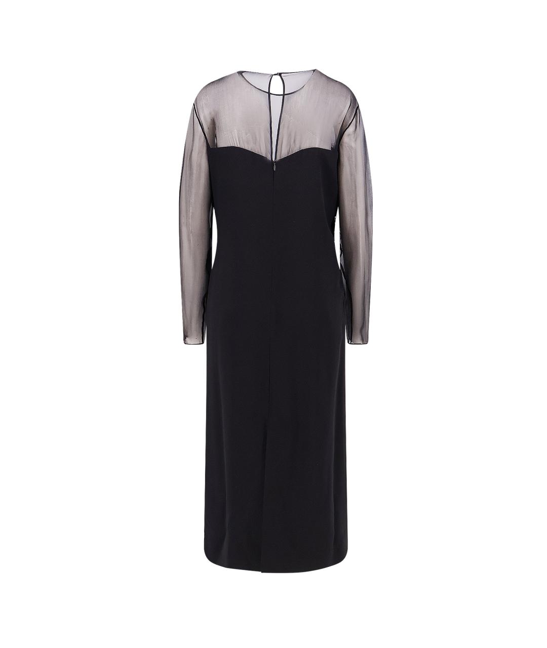 ALBERTA FERRETTI Черное вискозное платье, фото 2