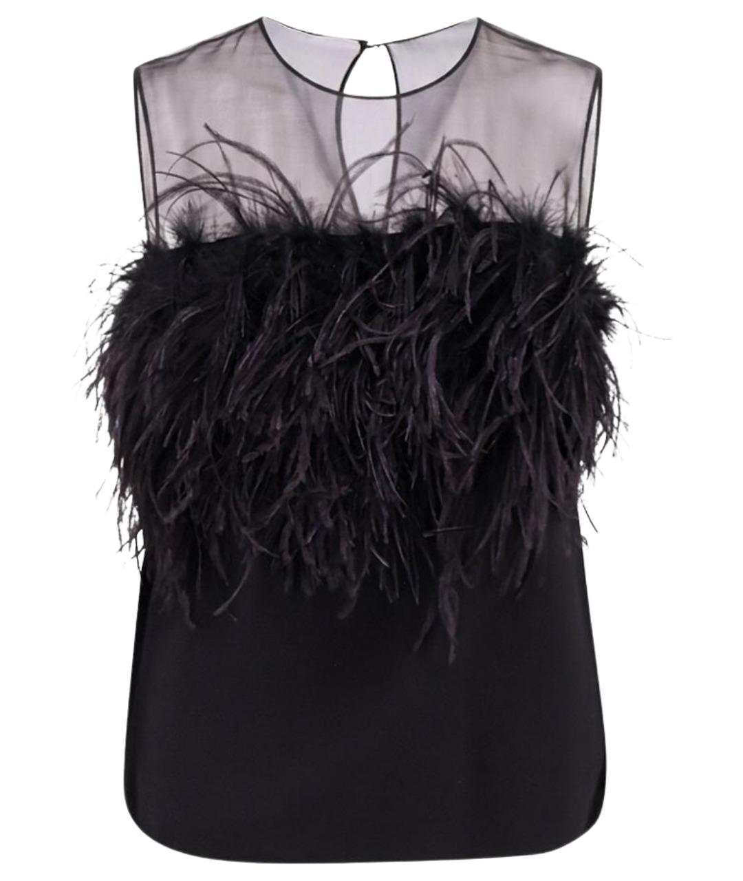 ALBERTA FERRETTI Черная вискозная футболка, фото 1