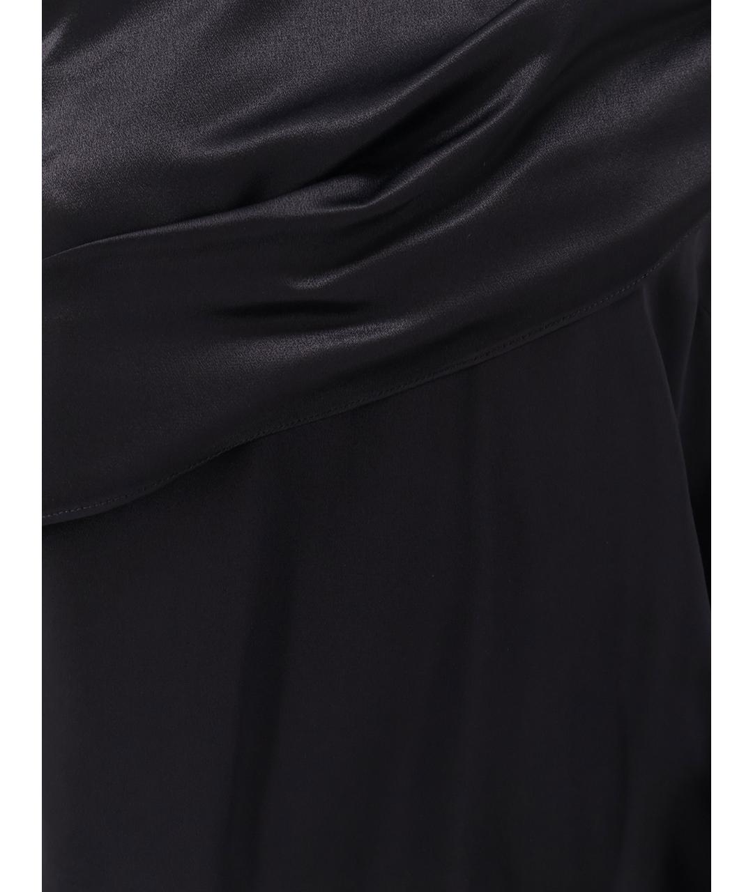 ALBERTA FERRETTI Черная вискозная блузы, фото 3